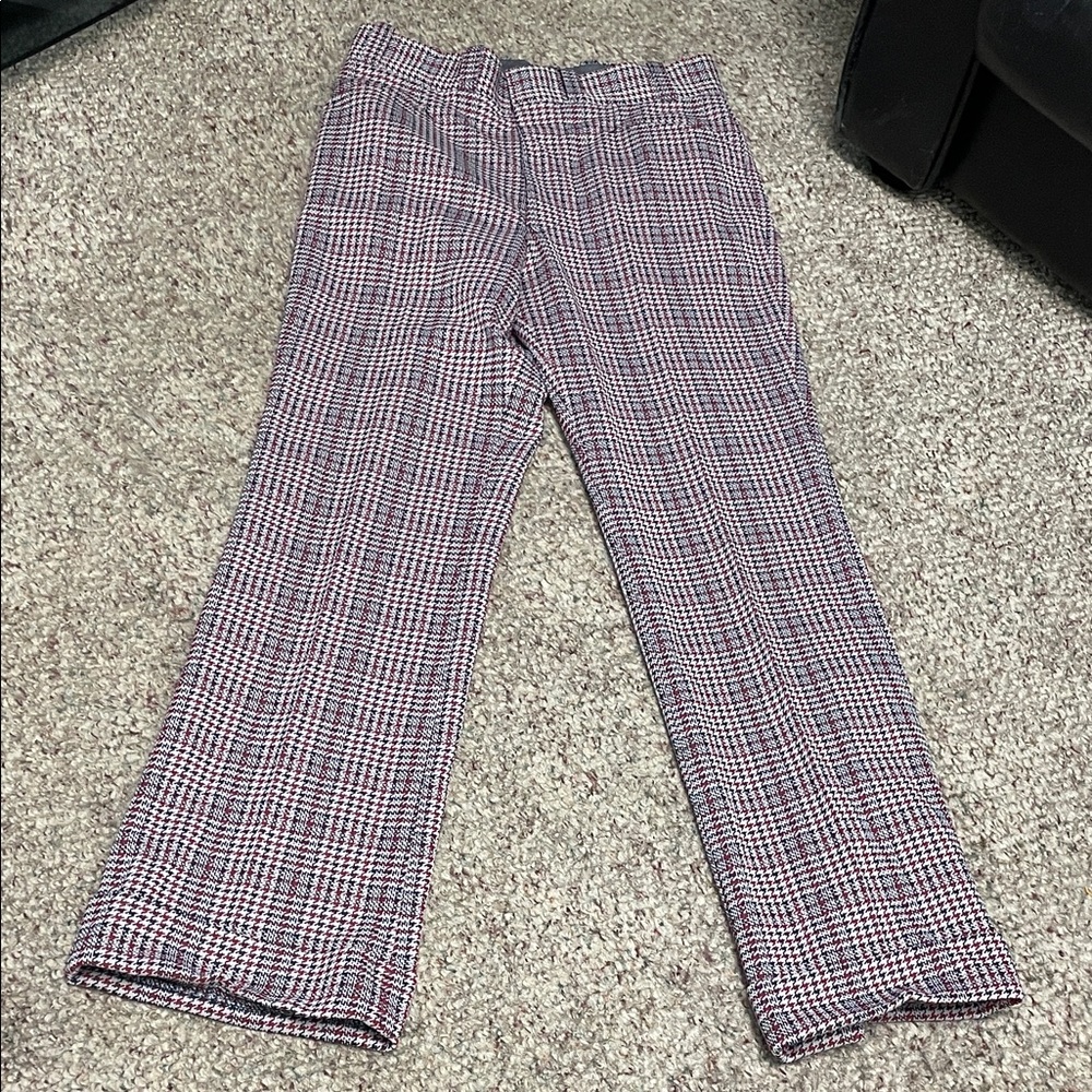 Vintage 70s Jantzen Plaid Trousers in Red and navy